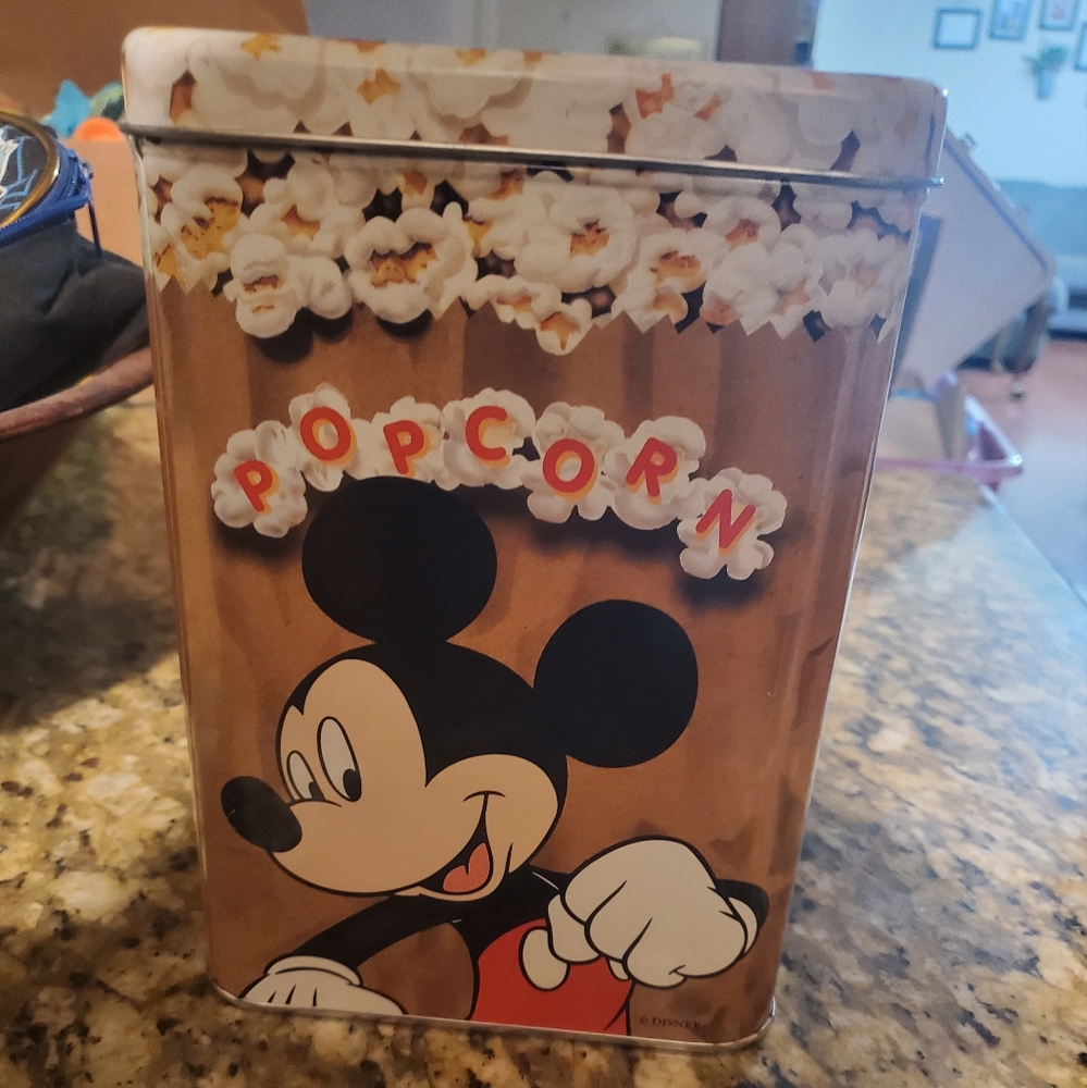 Vintage Mickey Mouse Popcorn Tin